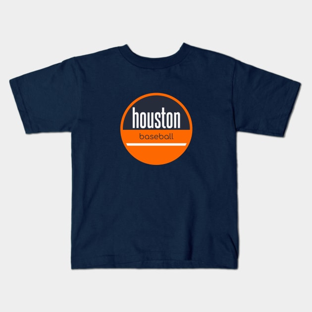 Houston baseball Kids T-Shirt by BVHstudio
